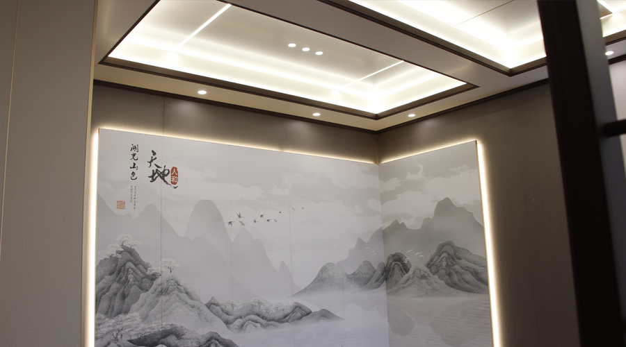 巨奥蜂窝板背景墙效果